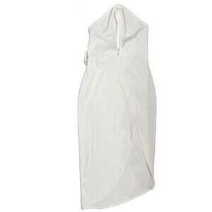 House of Harlow 1960 x Revolve White Bodycon Halter Neck Midi Dress- Size Medium